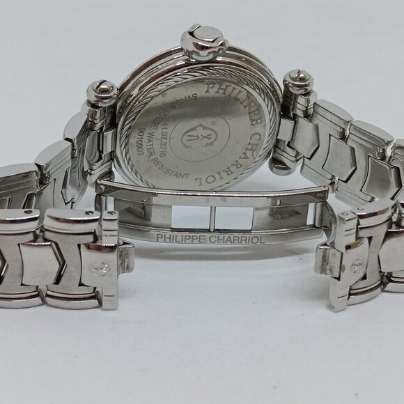Philippe Charriol Classic 9010903 Womens 35mm Horsebit Crown S/Steel Swiss Watch main image 4